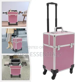 Portable Traveling Makeup Trolley Case