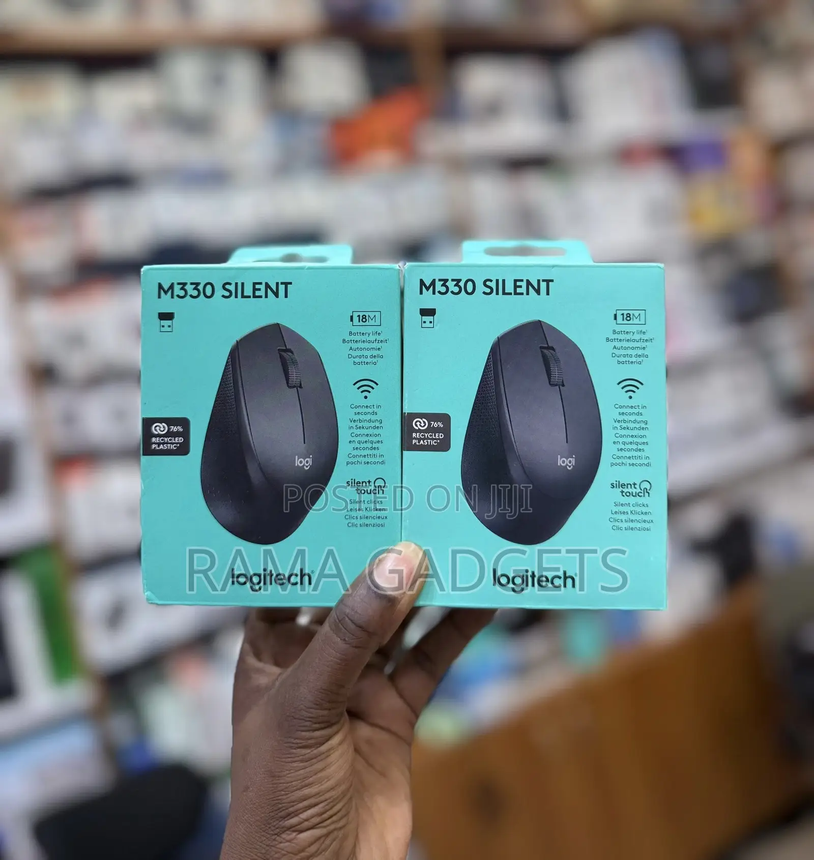Logitech M330 Silent Wireless Mouse.