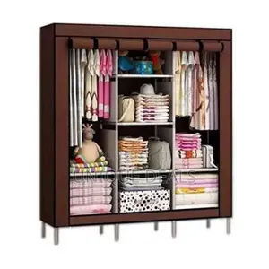 3 Colour Wooden Frame Wardrobe