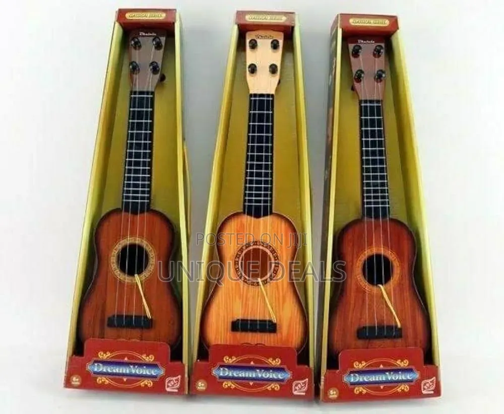 17" 4 String Acoustic Learning Guitar Toy for Kids