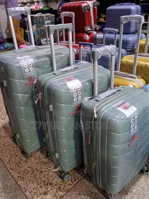 4 Wheels Full Set (3pcs) Rubber Suitcase
