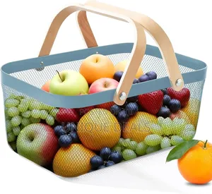 Rectangular Metal Mesh Basket