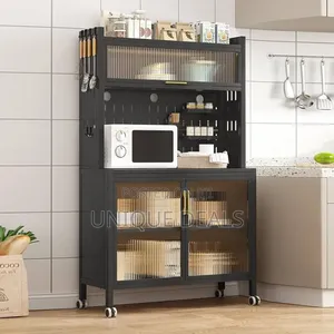 Kitchen Pantry Storage Cabinet, 5-tier Kitchen Bakers Rack