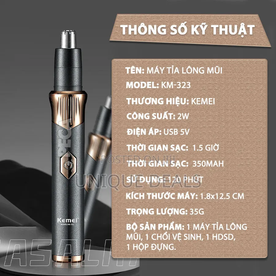 Kemei Rechargeable Nose Trimmer