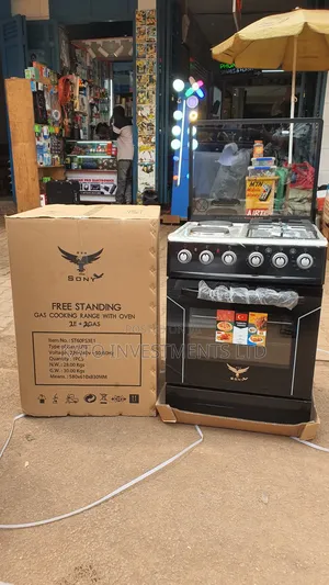 Gas Cooker 3+1 60*50 Free Standing With Electric Oven Rotisserie