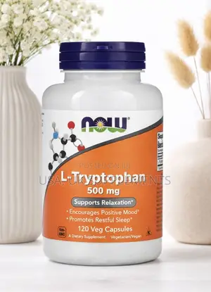 Now Tryptophan 500mg 120 Veg Capsules