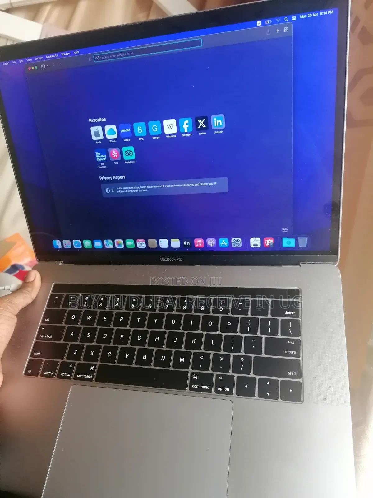 Laptop Apple MacBook Pro 2016 16GB Intel Core i7 SSD 512GB
