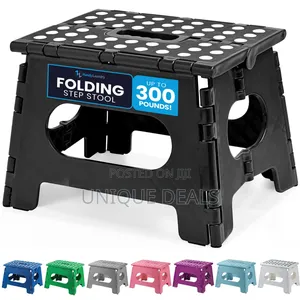 Folding Step Stool - Sturdy Enough Collapsible Stool