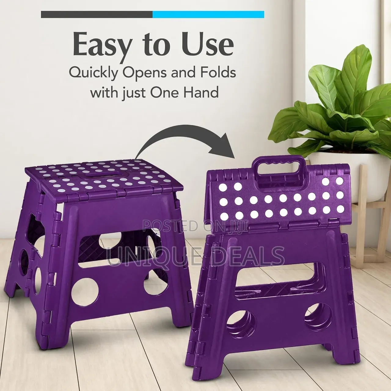 Folding Step Stool - Sturdy Enough Collapsible Stool