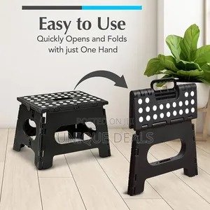 Folding Step Stool - Sturdy Enough Collapsible Stool