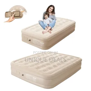 Inflatable Air Bed, Air Mattress With Built-in Electric Pump