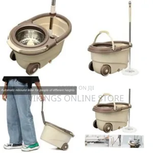 Other 360 Detachable Mop Bucket Set With Wheels Spin Head Nozzle Clean
