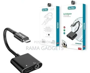 Go-Des Gd-Uc026 2 in 1 Adapter for Lightning and 3.5mm