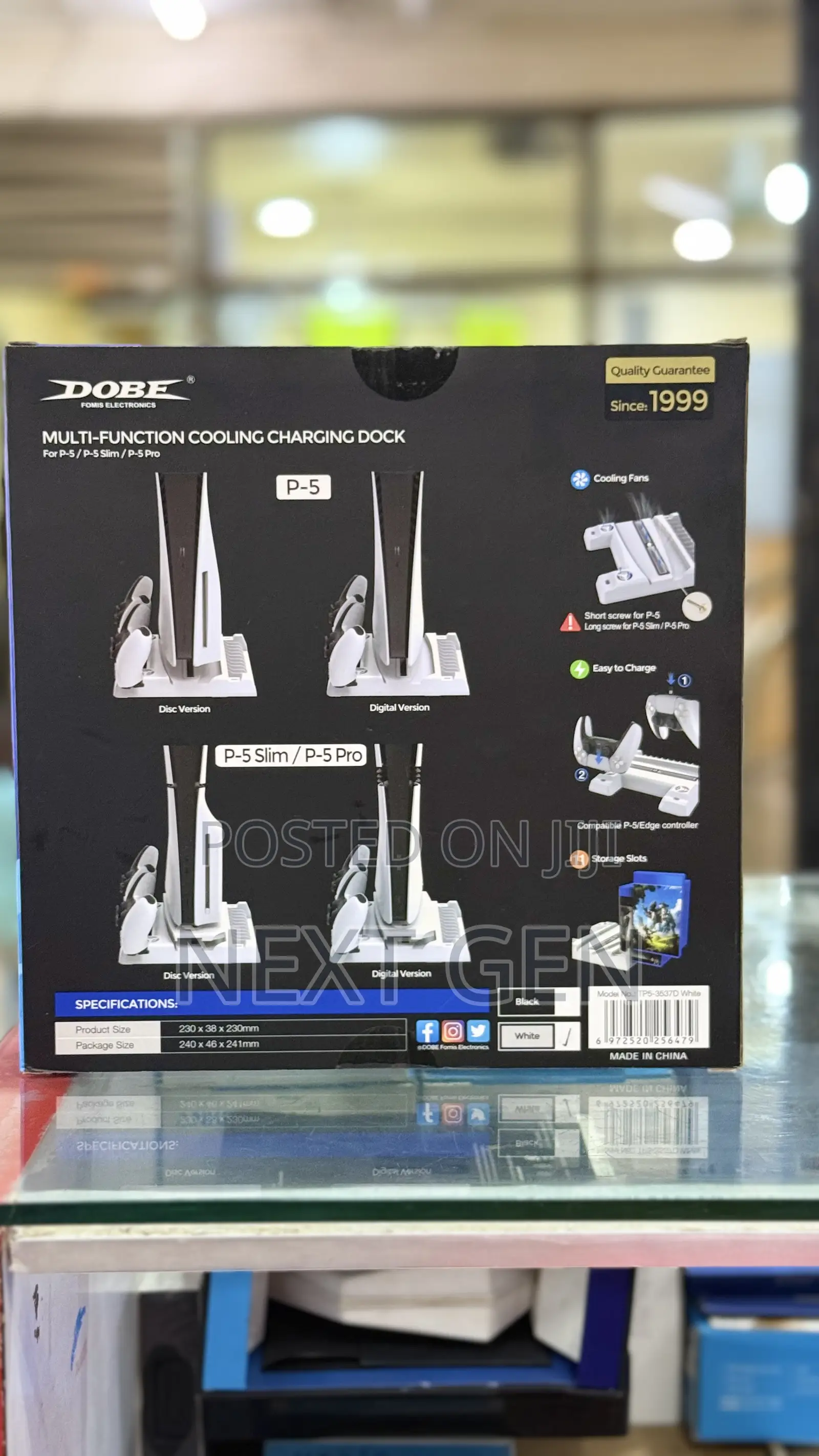 Dobe Ps5 Stand With Cooling Station