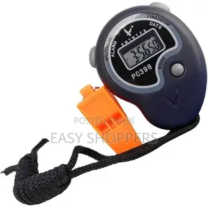 Tianfu Pc396 Digital Sports Stopwatch With a Whistle and Neck Cord