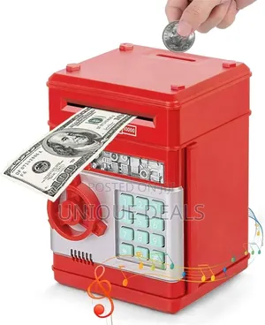 Piggy Bank Atm for Kids Money Safe Savings