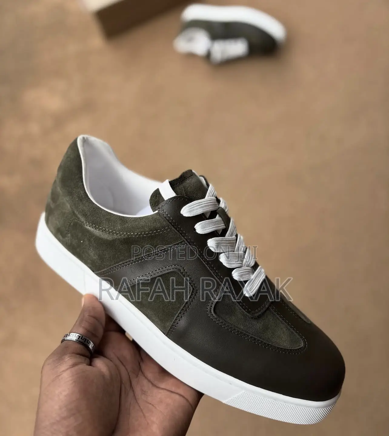 Suede and Smooth Bottega Veneta Sneakers