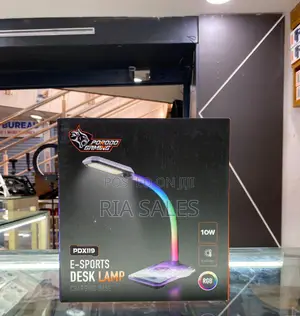 Porodo Gaming E-sports Desk Lamp With Charging Base (Model: Pdx119)