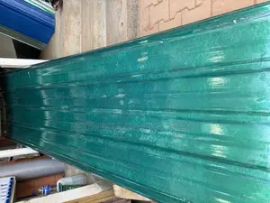 Transparent or Translucent Iron Sheets Fibre Green
