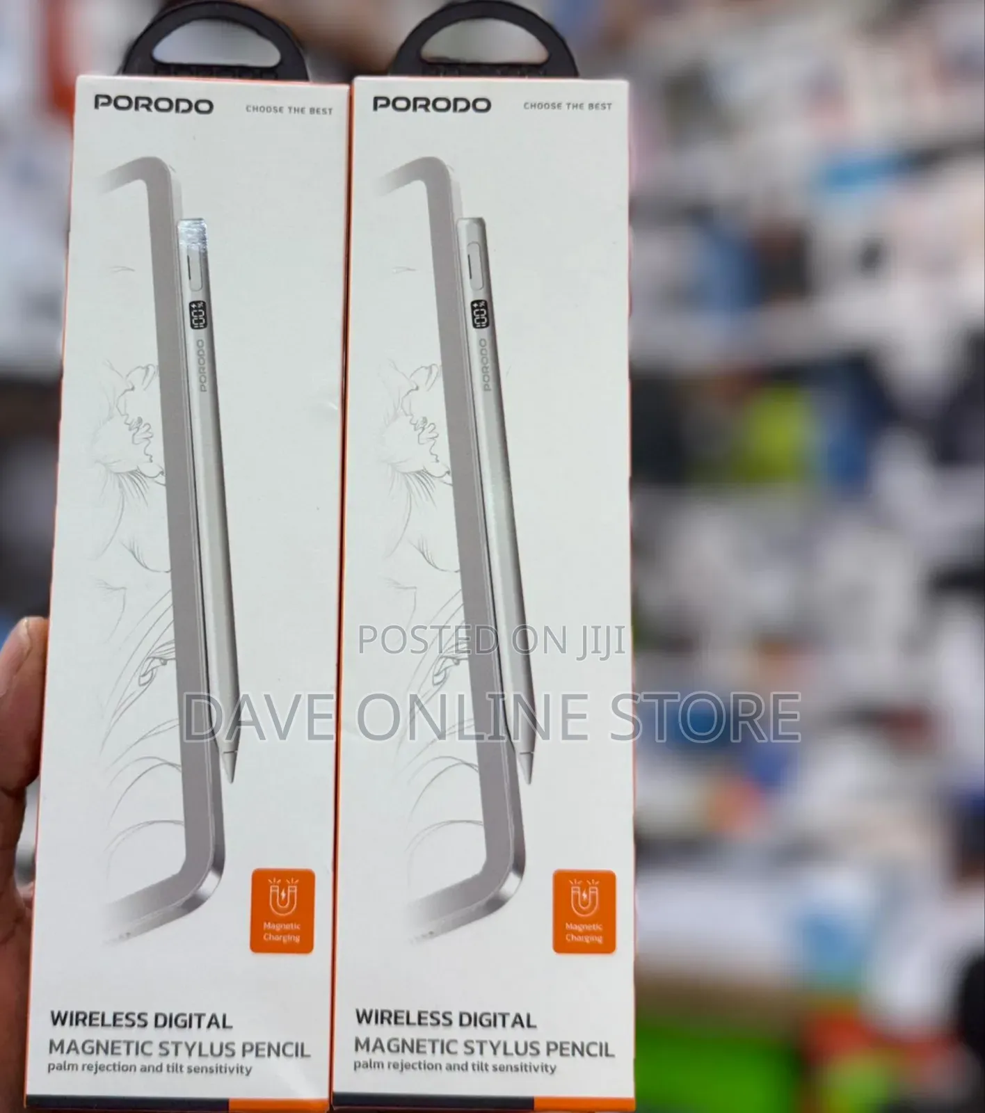Porodo Magnetic Stylus Pen for Apple iPad (2018-2025) -