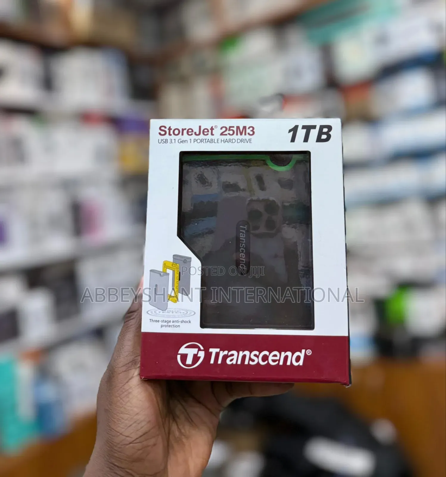 Transcend Storejet 25m3 1tb Portable Hard Drive/ Transcend Hard Drive