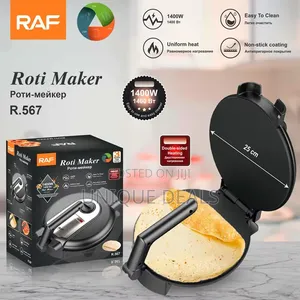 Raf Roti Maker Crepe Chapati Automatic Stainless Steel Non-Stick