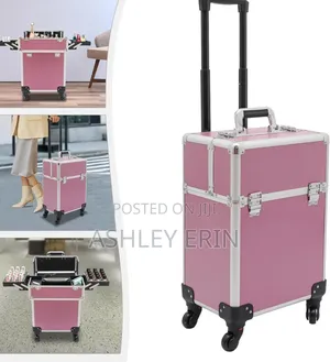 Portable Traveling Makeup Trolley Case