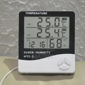 Digital Thermal Hygromete Indoor Outdoor Temperature, Humidity Meter