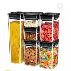 6 Pc Elegance Food Storage Jars