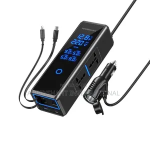 Powerology 300w Car Power Inverter/ Dual Ac Sockets Car Inverter