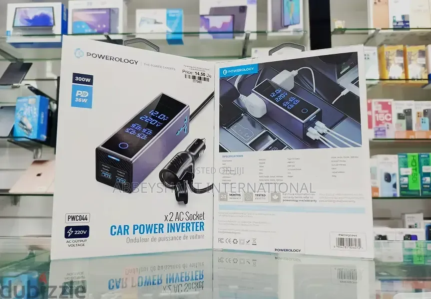 Powerology 2ac Socket Car Power Inverter.