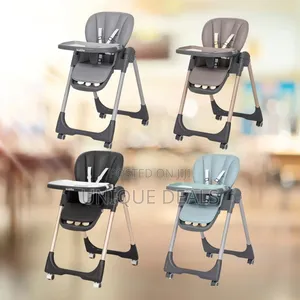 Kidilo Baby High Chair Foldable With Height Seat Adjustable