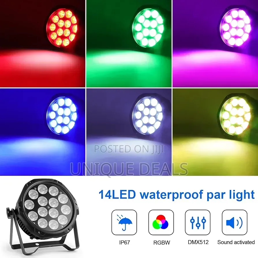 Par Lights, Outdoor Waterproof Par Can Light, RGBW