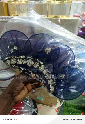 Bridal Dark Blue Balle Fan