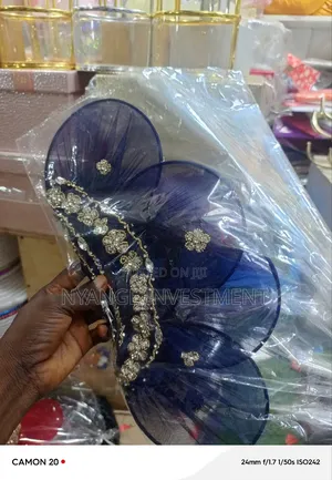 Bridal Dark Blue Balle Fan