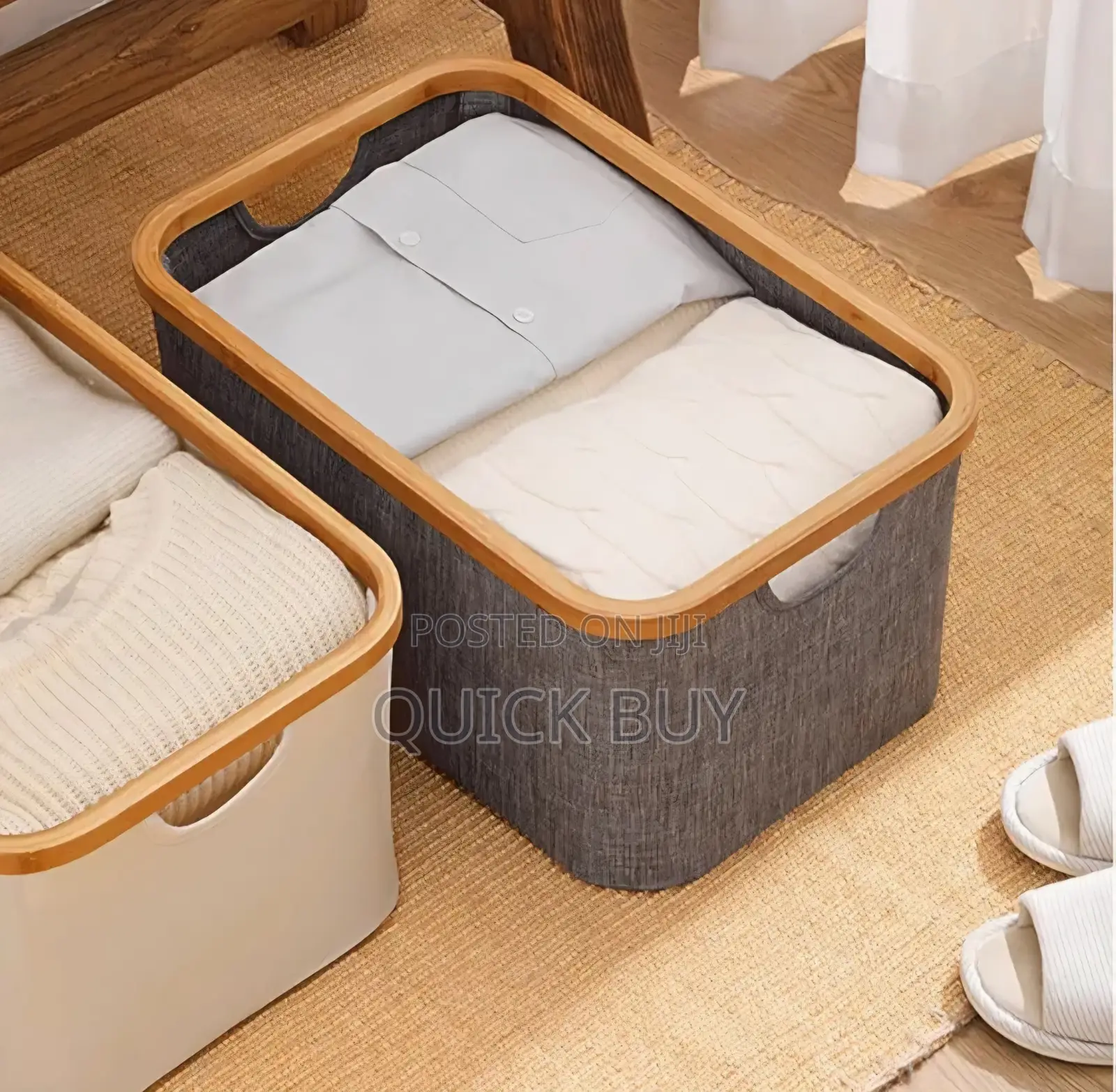Modern Foldable Rectangular Storage Basket