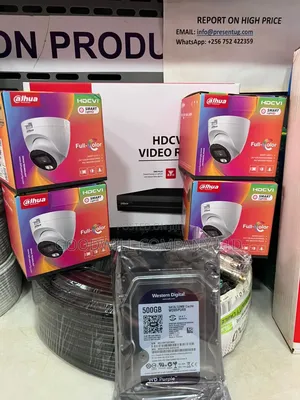 4 Channel Alpha-Ess Dahua Night Vision CCTV Camera Full Kit