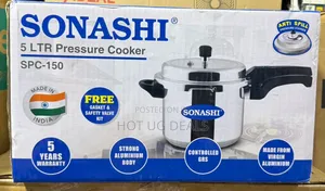 5l Sonashi Professional Aluminum Pressure Cooker With Safety Valve