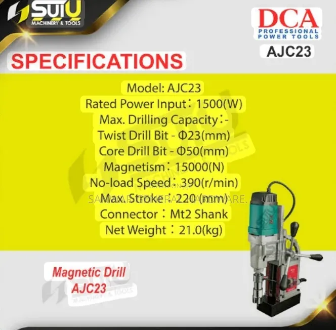 Magnetic Drill Ajc23 (Big Size With 16mm Chuck)