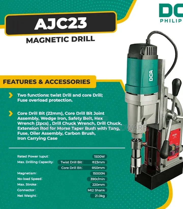 Magnetic Drill Ajc23 (Big Size With 16mm Chuck)