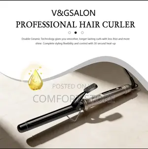 Ionic Ceramic Waves Hair Professional Large Barrel Curling Iron