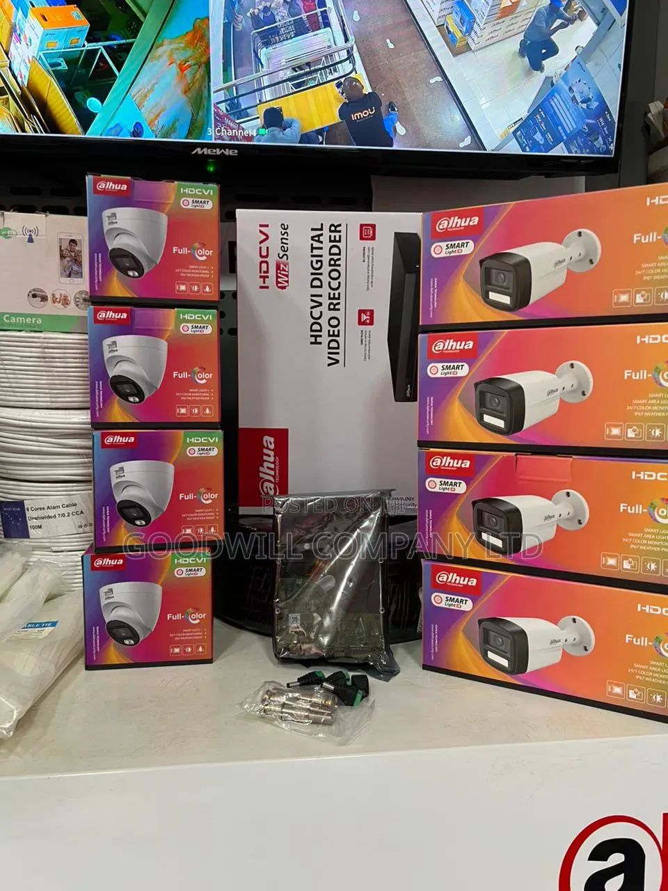 8 Channel Interstellar Dhaua Night Vision CCTV Camera Full Kit