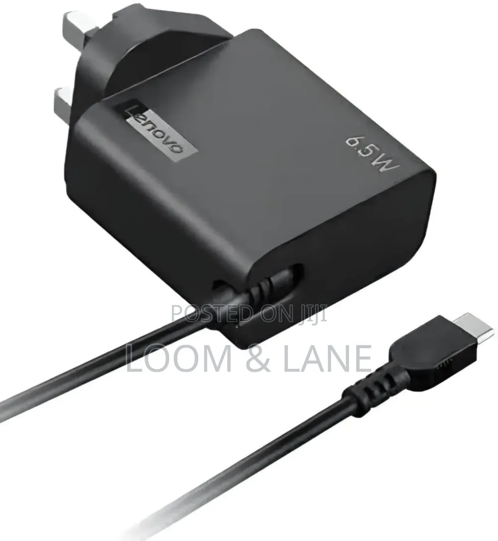 Lenovo 65w Usb-C Wall Adapter With a Uk Plug.