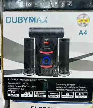 Dubymax A4 3.1 Multimedia Woofer With Bluetooth, Fm, Usb Remote