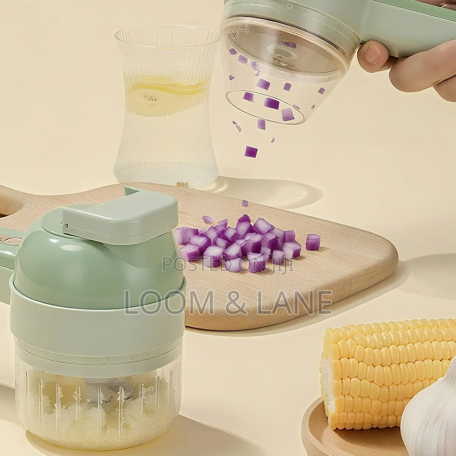 4 in 1 Electric Vegetable Chopper Hand Held