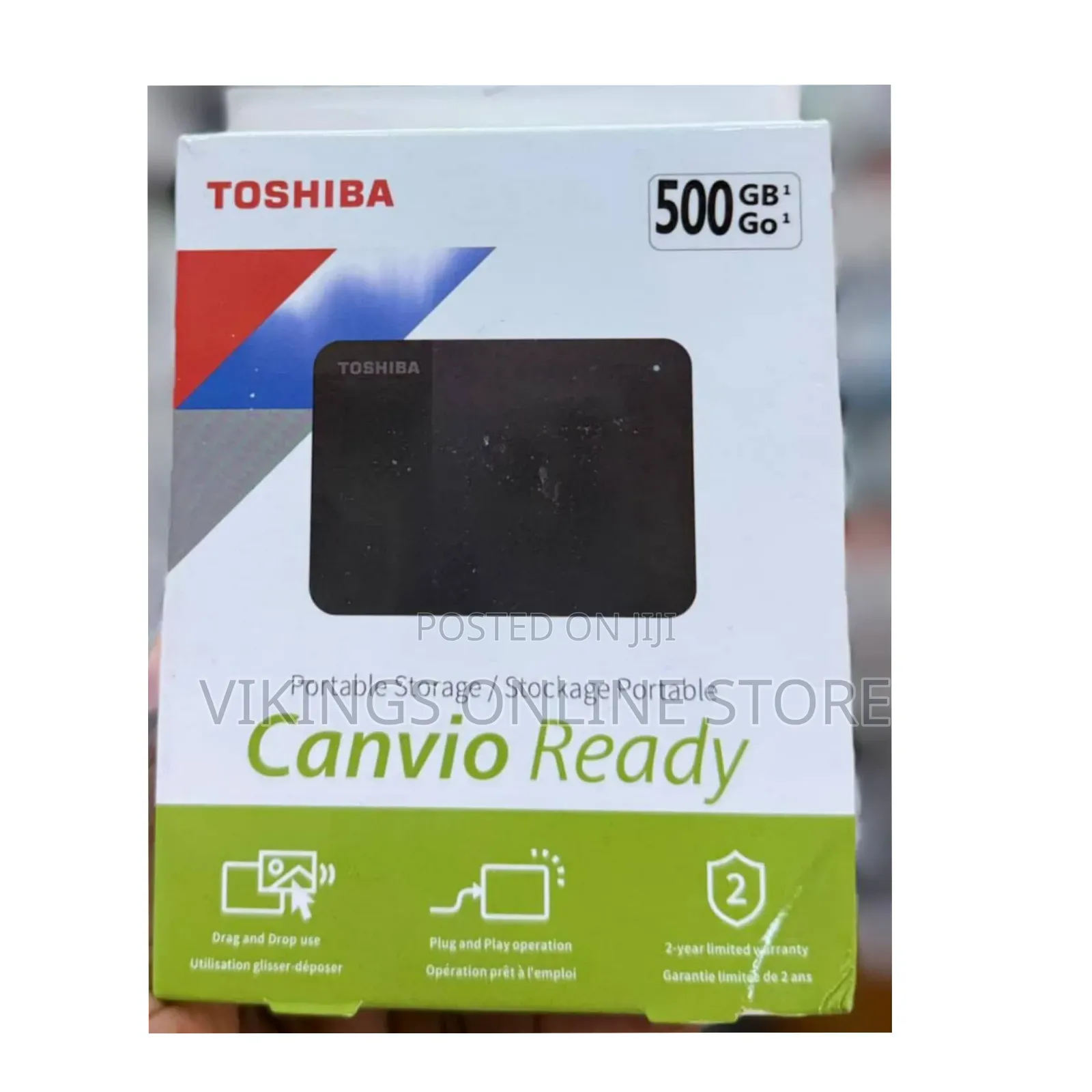 Toshiba 500gb -External Hard Disk