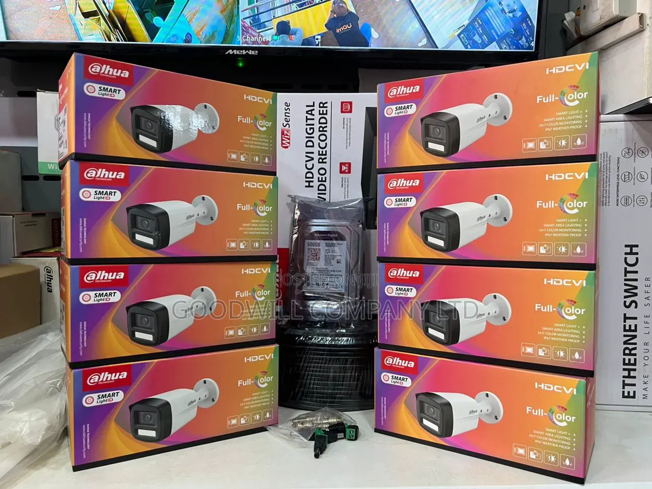 8 Channel Solaxpowerhw Dahua Night Vision CCTV Camera Full Kit
