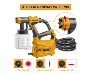 Ingco Floor Based Spray Gun
3 Spray Patterns 500w Electric Spray Gun