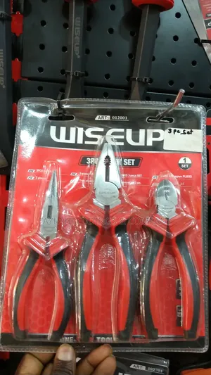 Wiseup 3pc Combination Pliers Set - Red