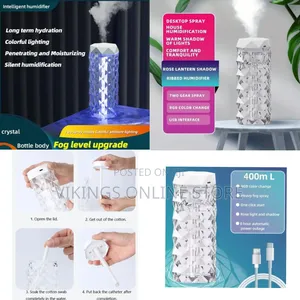 400ml Multi-Color Atmosphere Light Multi-Purpose Humidifier